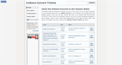 Desktop Screenshot of indianaconcerts.net